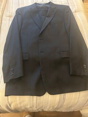 Men's Dark Grey Suit Jacket - Classic Single-Breasted Blazer With Trousers